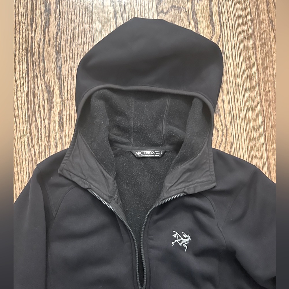 Arc’teryx Fleece Hooded Jacket - Women’s S, Black